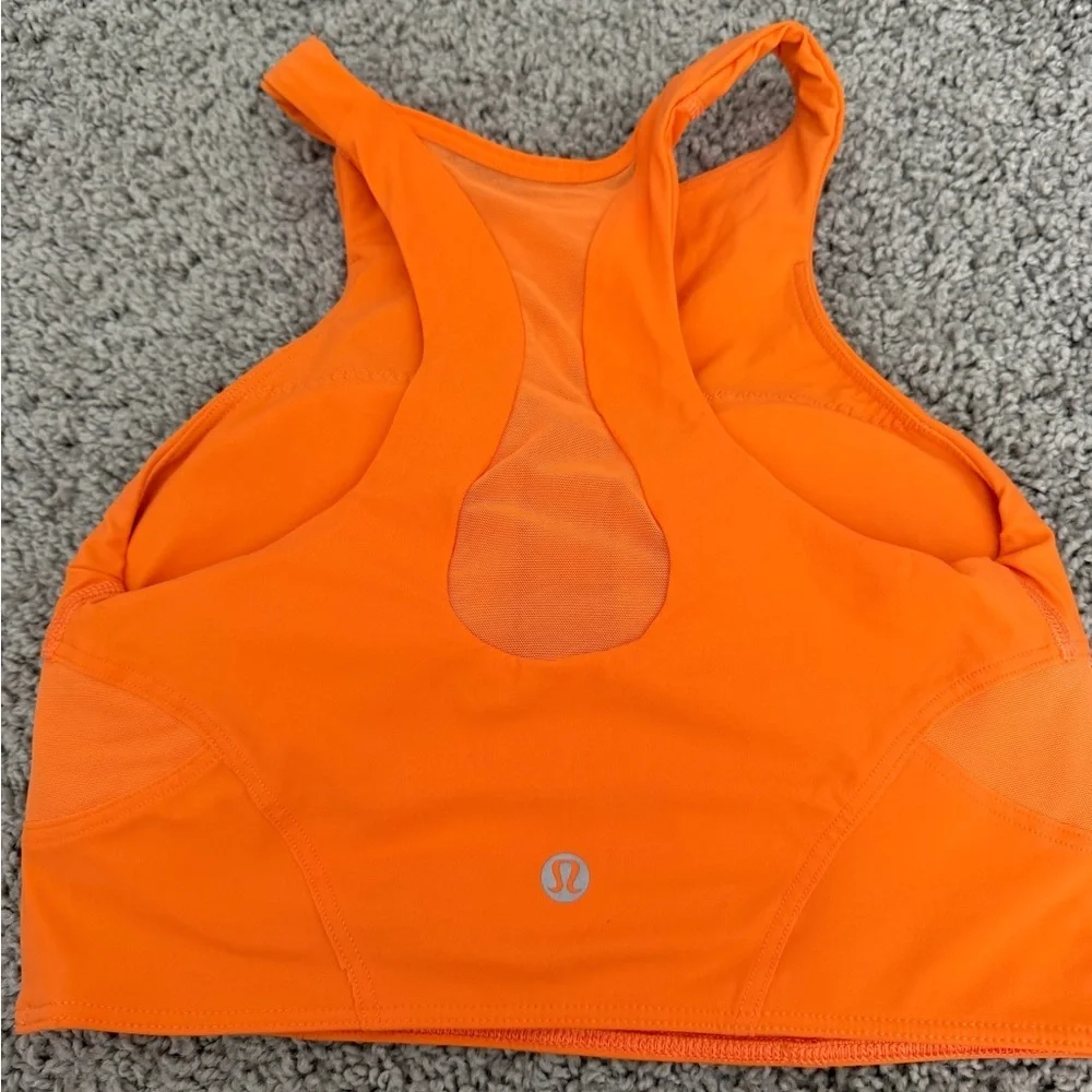 Lululemon Athletica Vibrant Orange Sports Bra